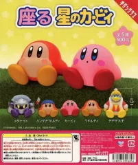 【中古】紙製品 ガチャ台紙 「座る 星のカービィ」
