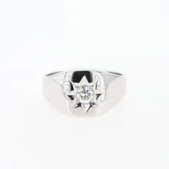 K449 メンズリング 指輪 大粒ダイヤモンド モアサナイト 3.0ct