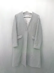 ◇ ⊇ Simplicite サンプリシテ ノーカラー 長袖 ロングコート サイズS ブラック系 レディース E  【1506130009078】