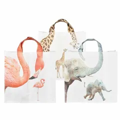 ★正規品★ 動物たちの首や鼻が持ち手！超可愛いエコバッグ・ショッピングバッグ