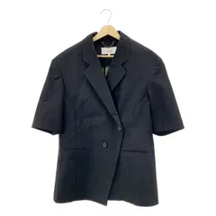 AKIRANAKA / アキラナカ | オーバーシルエット ロゴボタン ダブルブレスト ジャケット | 2 | ブラック | レディース