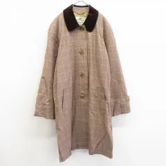 アクアスキュータム Aquascutum イングランド製 ヴィンテージ コート ロング チェック ロゴボタン w910111i