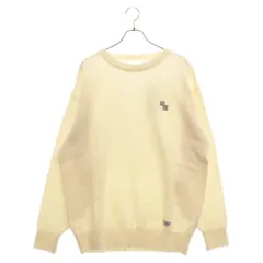 WACKO MARIA (ワコマリア) 22AW CLASSIC CREW NECK SWEATER クラシック クルーネック ニットセーター ホワイト 22FW-WMK-KN02