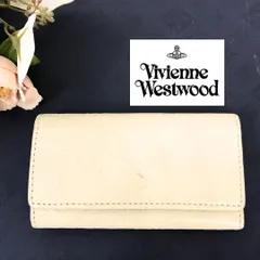 Vivienne　Westwood　ヴィヴィアンウエストウッド　キーケース　オーブ型押し　アイボリー　4連