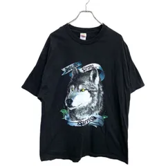 TENNESSEE RIVER 半袖 プリント Tシャツ XLサイズ テネシーリバー アニマル ブラック コットン メキシコ製 古着卸 アメリカ仕入 t2409-3253