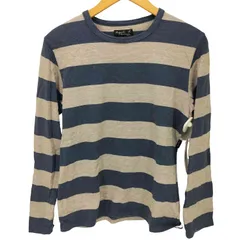 アニエスベーオム Agnes b.homme ボーダー クルーネック コットンTシャツ メンズ  T1