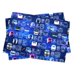 COLORFUL CANDY STYLE 新品  ランチョンマット 25cm×35cm 撥水ノーアイロン 2枚セット 電車の顔コレクション ※JR東日本商品化許諾済 子供用 ナフキン 幼稚園 ランチクロス テーブル クロス 給食 ランチマット 入園準備