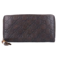 【正規品・GUCCI バンブータッセル ラウンドファスナー長財布224253】 GUCCI】グッチ ラウンドファスナー 長財布 バンブー タッセル 224253