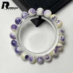 【限定1個】 絶賛 EU製 ★ROBEAN・アイスティファニーストーン★ブレスレット パワーストーン アクセサリー 癒し 浄化 プレゼント1  約9.9-10.5mm L0313230