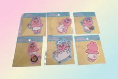【新品】おぱんちゅうさぎ　ダイカットステッカーミニ　6種セット　まとめ売り　シール