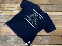 APPLEBUM アップルバム 半袖Tシャツ Tシャツ MSIZE 紺色 片面プリント ラバープリント メンズ 丸首 USED