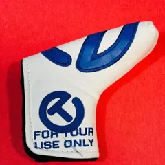 スコッティキャメロン　新作パターカバー　訳あり品　ホワイト❎ブルー　マグネット式　検索スコッチキャメロンパターカバー