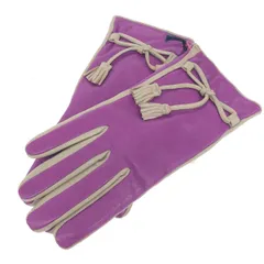Gala Gloves ガラグローブ レザーグローブ  タッセル/ウール    パープル レディース / 240001162844のサムネイル