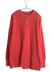 60s duofold レッド 長袖ヘンリーネック 2レイヤー サーマル - メルカリ