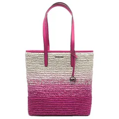マイケルコース トートバッグ MICHAEL KORS THEMICHAELBAG ストロー A4対応等 35S5S01T3W DRAGONFRUIT アウトレット レディース
