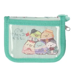 ☆ すみっコぐらしミント ☆ キャラクター ウォレット 財布 キッズ キッズウォレット コインケース 紐付き 男の子 女の子 ショルダー 幼稚園 保育園 お財布 二つ折り かわいい おしゃれ ジュニア 折りたたみ 小銭入れ 首掛け オープンポケット パスケース