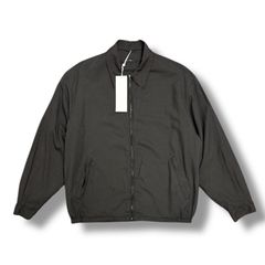 参考上代96800円 未使用品 COMOLI シルク製品染 ブルゾン ジップジャケット コモリ B01-01026 ブラック 2  90835A3