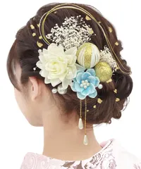 【新着商品】髪飾りセット 浴衣 浴衣 ドライフラワー かわいい ボリューム感 レディース 入学式 着物 パール 袴 前撮り かすみ草 和玉 ゴールド 髪飾り 写真通り 髪飾り 髪飾り 七五三 金箔 和装小物 水引 振袖 卒業式 【Baramoly】成人式