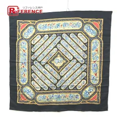 HERMES エルメス スカーフ カレ90 シルク ブラック