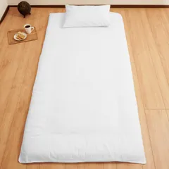 新品 シルフィーズ 敷き布団カバー シングル 白 ホワイト 綿100％ 綿 綿100 布団カバー シングルロング 和式 ファスナー 敷布団カバー 単品 105×215cm