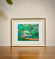 新品☆額縁付アートポスター☆フィンセント・ファン・ゴッホ☆Vincent van Gogh☆Bank of the Oise at Auvers, 1890☆100