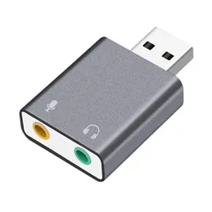 ★即日発送★USB オーディオ変換アダプター 外付け サウンドカード非駆動イヤホン USB 3.5 mmミニジャック オーディオインターフェイス ヘッドホン出力/マイク入力対応 ドライバー不要WindowsXP/Vista/MacOS/Android/Linu