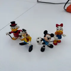 【Disney ディズニー】 フィギュア レア ヴィンテージ 4体セット 昭和レトロ　ミッキーマウス　スクルージ　ドナルド　デイジー　グーフィ