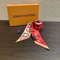 ★お盆期間限定価格★  ルイヴィトン LOUISVUITTON バンドーBB マイトゥルーLV ルージュ ハート リボン スカーフ M78117 赤 レッド K612/T24