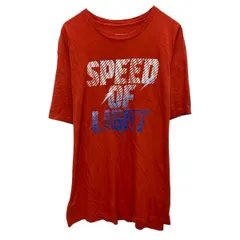 adidas プリントTシャツ 2XL オレンジ ホワイト アディダス プルオーバー ビッグサイズ ビックプリント 古着卸 アメリカ仕入 a704-5129