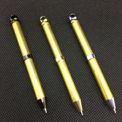 ミニボールペン 2段回転式 ビーズステッチ ビーズ織 副資材 ハンドメイド