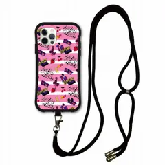 [iPhone16] スマホショルダー付 スカラー iPhone15 ケース 耐衝撃 i-coronケース iPhone16 15 14 Pro 13 12 11 Pro Max スマホケース アイフォン 全機種対応 スマホカバー scolar ボーダーピンク