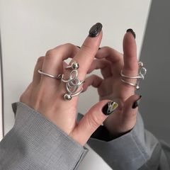 【錆びない】マット系シルバーリング　Ｂ