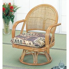 カザマ オリッサ シーベルチェア ラタン 回転式 籐家具 - メルカリ