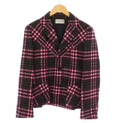 AD1997 ローブドシャンブルコムデギャルソン ツイードジャケット ファー切替 robe de chambre COMME des GARCONS(ローブドシャンブル