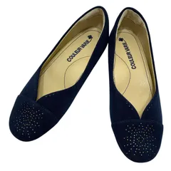 【極美品】クロールバリエ (22) パンプス ラウンドトゥ Vカット スタッズ 希少デザイン