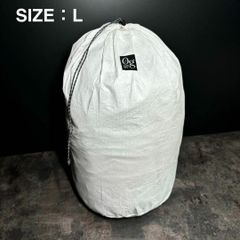 スタッフサック　スタッフバッグ　タイベック　軽量　登山　ULキャンプ　ホワイト　Lサイズ