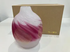 【値下げ！！】北一硝子 花瓶 未使用 ☆氷の華 壺花器(木箱付) | 北一硝子 まごころお届け便