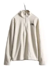 【お得なクーポン配布中!】 US企画 ノースフェイス テクスチャー キャップ ロック ハーフジップ メンズ M / 古着 The North Face フリース プルオーバー 長袖 Tシャツ