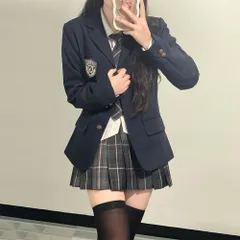 ☆ ネイビー ☆ XL ☆ 制服 学生服 中学生 制服 ブレザー 女子 学生服 スカート 制服上下セット 制服セットアップ 卒業式スーツ女子 小学校 卒業式 スーツ 女の子 中学生 高校生 5点セット JK制服 ジュニアスーツ 子供スーツ