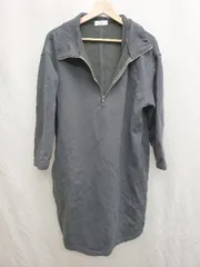 ◇ ⊇ SHIPS any シップス エニィ 裏起毛　ハーフジップ　スウェット 長袖 膝丈 ワンピース サイズF グレー レディース P  【1409250014215】のサムネイル