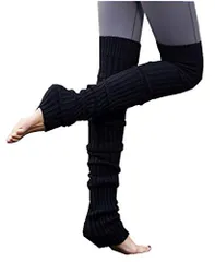 ブラック DIHKLCIO レッグウォーマー 足首ウォーマー レッグウオーマー ロング ニット レッグ ウォーマー レディース 冷え対策 レッグカバー ルーズソックス 65cm 靴下 ソックス 防寒… 65cm 靴下 ソックス 防寒 ブラック