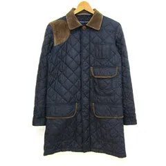 ラルフローレン ステンカラーコート キルティング 中綿 ブランド アウター メンズ Sサイズ ネイビー RALPH LAUREN 【中古】