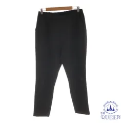 【訳アリ】 ボトム パンツ クロップド シンプル 七分丈 大きいサイズ レディース ブラック LL 901-10787 送料無料 古着