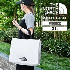 トートバッグ THE NORTH FACE ザ ノースフェイス ショッパーバッグ Mサイズ 大容量 ホワイトレーベル 韓国限定 ブランド おしゃれ マチ付き ランドリーバッグ エコバッグ 折りたたみ 21L 白 メンズ