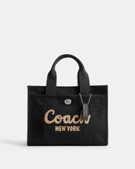 コーチ COACH フィールド トート 22 シグネチャーブラックデニム 