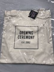 OPENING CEREMONY オープニングセレモニー トートバッグ バッグ ボックスロゴ エコバッグ 白