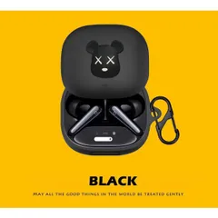 ケース Anker Soundcore Liberty 4 Pro 用のケース カバー カラビナ付き (ブラック01)