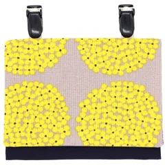 移動ポケット 女の子 あじさい イエロー 移動 ポシェット クリップ付き シンプル ティッシュケース ポケット 移動 ポーチ 子供用 手作り ハンドメイド 女子 リボン 花柄 小花 お花 フラワー 花 あじさい 北欧 風 苺 ブルー ラベンダー ピンク