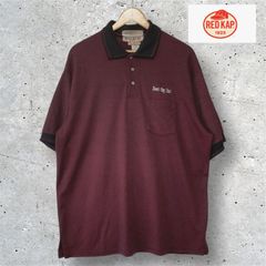 MEXICO製　レッドキャップ　RED CAP ポロシャツ　ボルドー　サイズXL