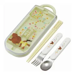  くまのがっこう トリオセット お弁当用カトラリー 抗菌 食洗機対応 スライド式  子供 キッズ キャラクター スケーター 